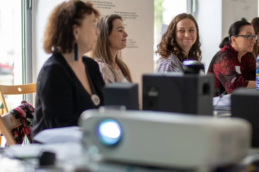 Participants of the Women Leaders for Education programme at a workshop, May 2026