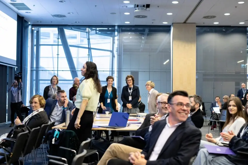Participants of the first Summit for Education working together, January 2023
